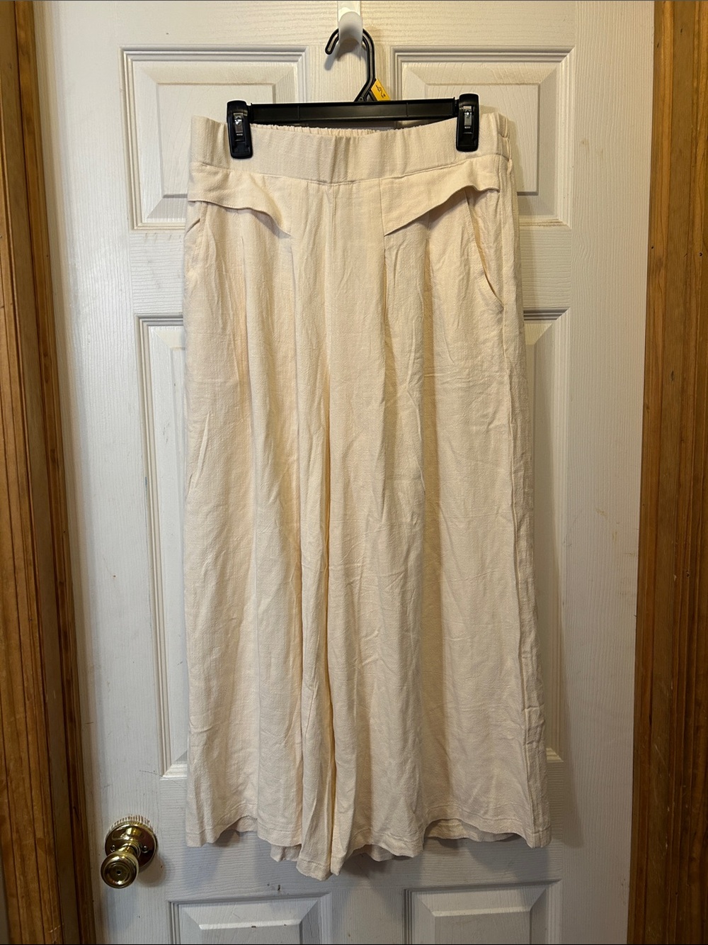 Source Unknown Cream Wide Leg Pants